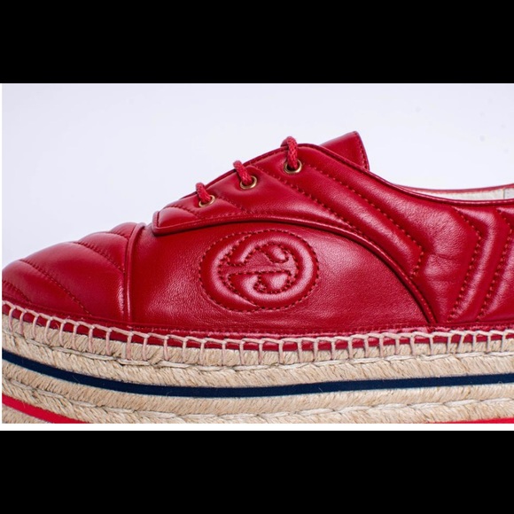 Gucci platform espadrilles, Red and so comfy - Picture 5 of 8